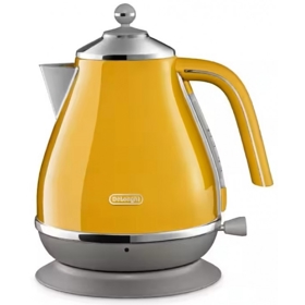ელექტრო ჩაიდანი DeLonghi KBOC2001.Y, 2000W, 1.7L, Electric Kettle, Yellow