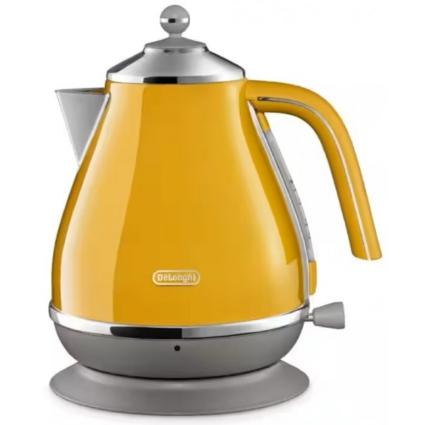 ელექტრო ჩაიდანი DeLonghi KBOC2001.Y, 2000W, 1.7L, Electric Kettle, Yellow
