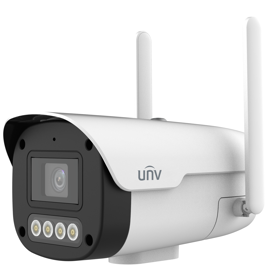 ვიდეო სათვალთვალო კამერა Uniview IPC2A14LP-ADF40KC-4G-E, 4MP, 4G Fixed Dual-light Bullet Network Camera, White