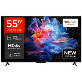 ტელევიზორი TCL 55V6C, 55", 4K UHD, HDMI, USB, BT, WIFI, Black