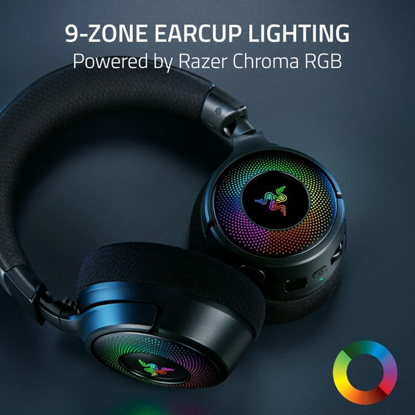 ყურსასმენი Razer RZ04-05170100-R3M1 Kraken V4, Headset, Wireless, USB, Bluetooth, Black