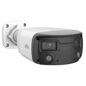 ვიდეო სათვალთვალო კამერა Uniview IPC2K24SE-ADF40KMC-WL-I0, 4MP, Fixed Warm Light Bullet Network Camera, White
