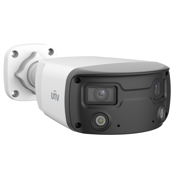 ვიდეო სათვალთვალო კამერა Uniview IPC2K24SE-ADF40KMC-WL-I0, 4MP, Fixed Warm Light Bullet Network Camera, White