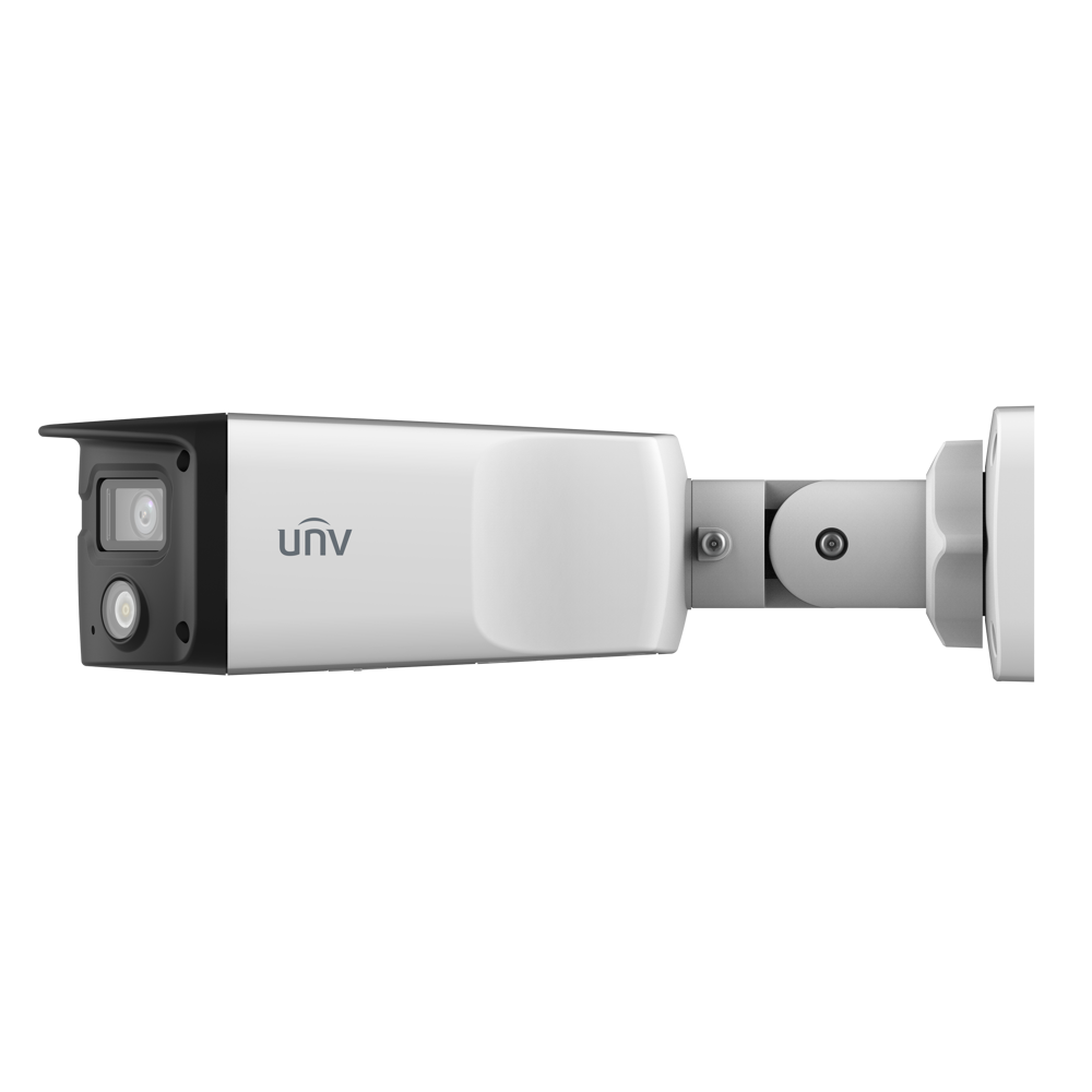 ვიდეო სათვალთვალო კამერა Uniview IPC2K24SE-ADF40KMC-WL-I0, 4MP, Fixed Warm Light Bullet Network Camera, White