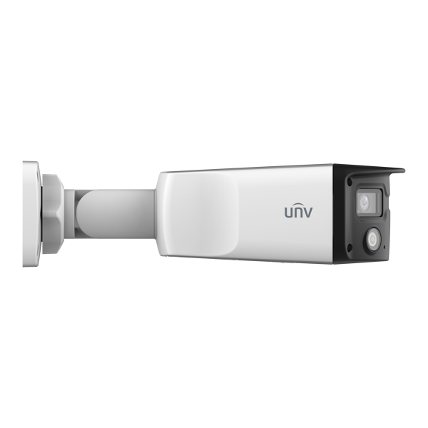 ვიდეო სათვალთვალო კამერა Uniview IPC2K24SE-ADF40KMC-WL-I0, 4MP, Fixed Warm Light Bullet Network Camera, White