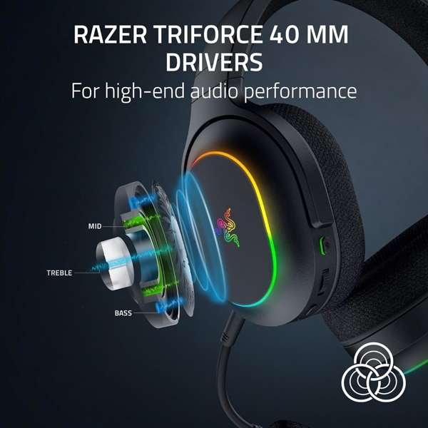 ყურსასმენი Razer RZ04-05220100-R3M1 Barracuda X Chroma, Headset, Wireless, Bluetooth, RGB, Black
