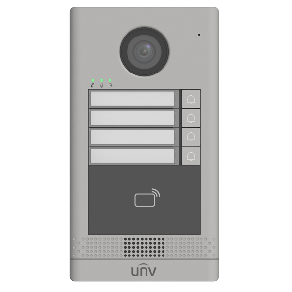 კარის ვიდეო ზარი Uniview OEU-202S-HMK4, Villa Door Station, Video Doorbell, Grey