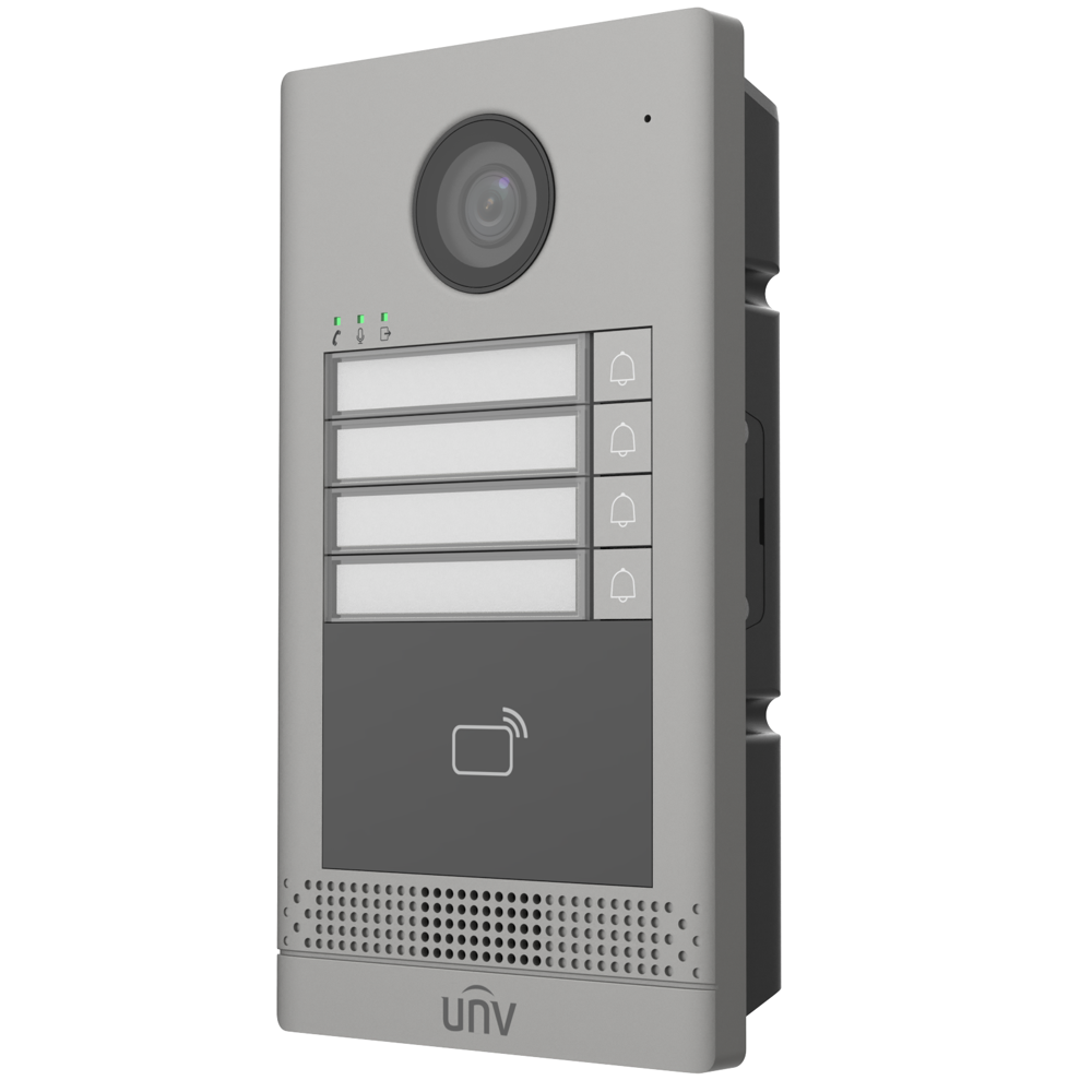 კარის ვიდეო ზარი Uniview OEU-202S-HMK4, Villa Door Station, Video Doorbell, Grey