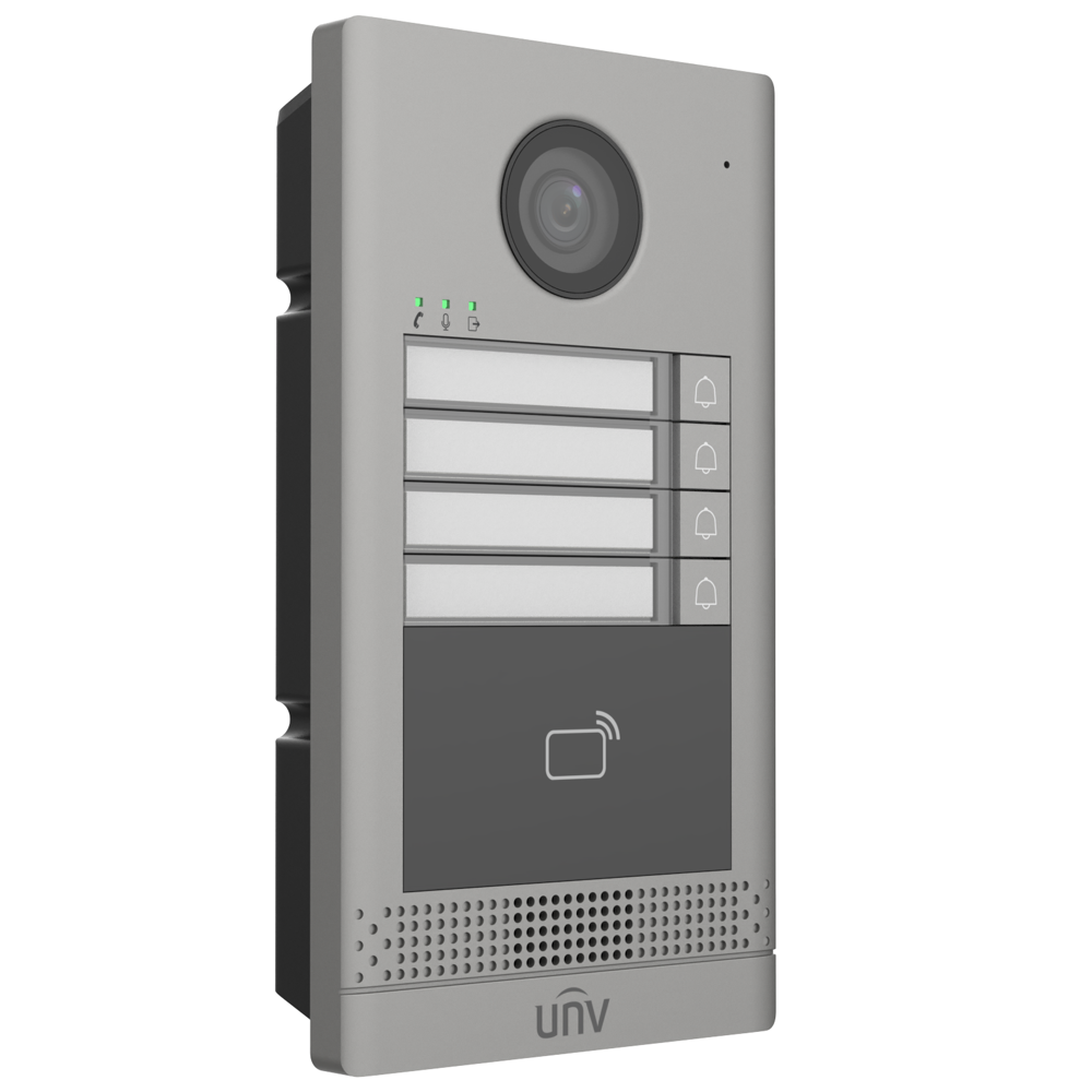 კარის ვიდეო ზარი Uniview OEU-202S-HMK4, Villa Door Station, Video Doorbell, Grey