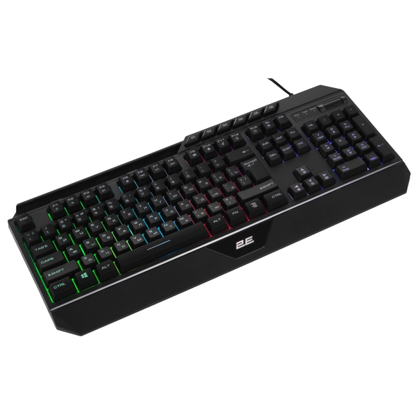 კლავიატურა 2E 2E-KG315UBK_AK KG315, Wired, USB, RGB, Gaming Keyboard, Black