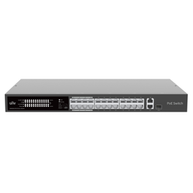 Switch Uniview NSW2020-24T1GT1GC-LPOE-IN, 24-Port, PoE, Black
