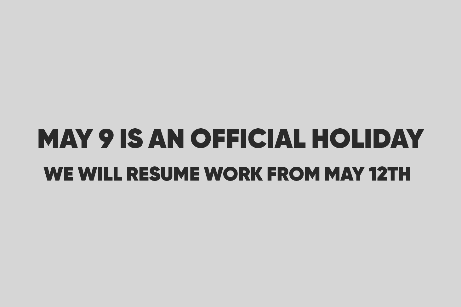 9 MAY
