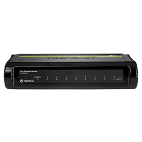 Switch Trendnet TE100-S8, 8-Port, Black