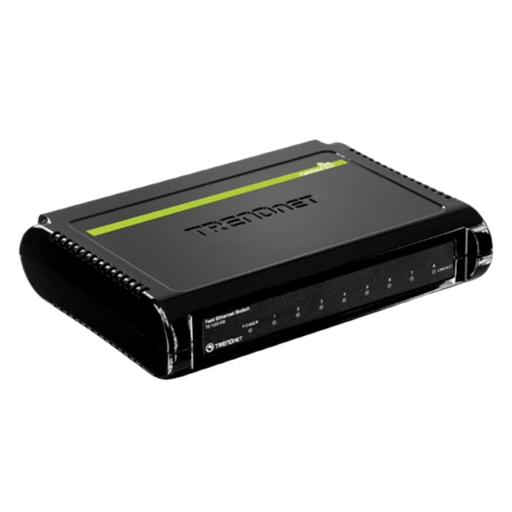 სვიჩი Trendnet TE100-S8, 8-Port, Switch, Black