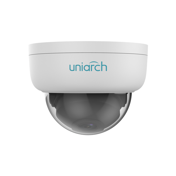 ვიდეო სათვალთვალო კამერა Uniarch IPC-D124-PF28K, IR Fixed Dome Network Camera, White
