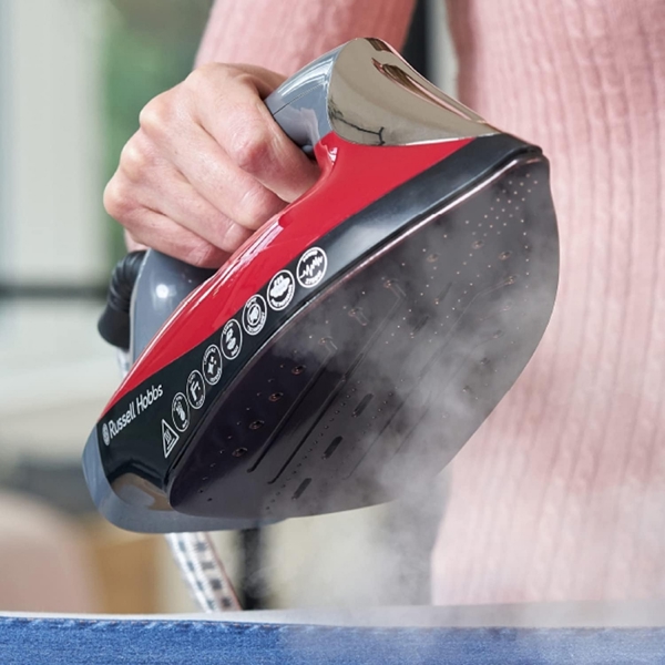 Steam Iron Russell Hobbs 24460-56, 2750W, 1.8L, Black/Red