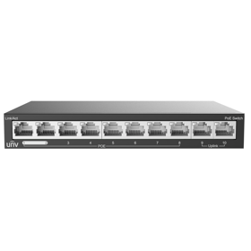 PoE+ Switch Uniview NSW2020-10T-LPOE-IN, 10-Port, Black	