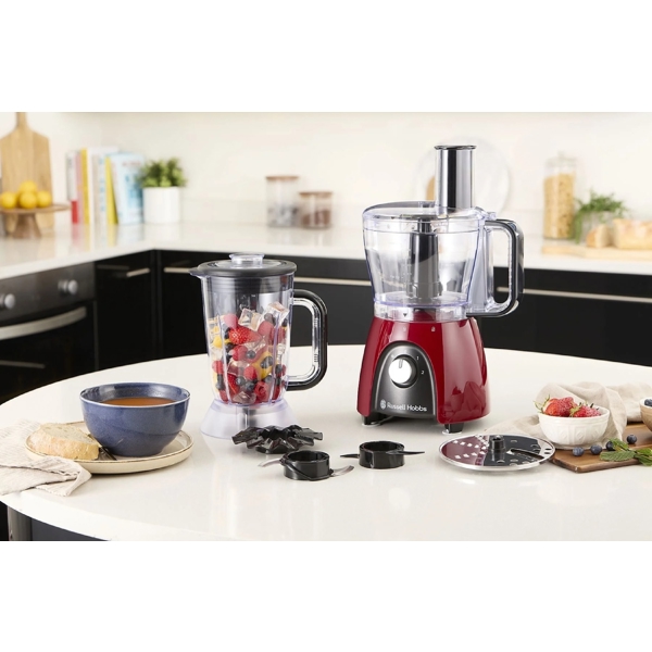 Food Processor Russell Hobbs 27110-56, 900W, 2.3L, Red