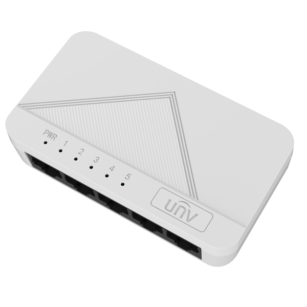 Switch Uniview NSW1010-5GT-IN, 5-Port Gigabit, White