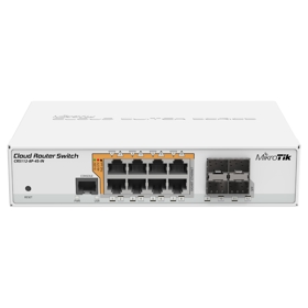 PoE + Switch Mikrotik CRS112-8P-4S-IN, 8-Port Gigabit, White