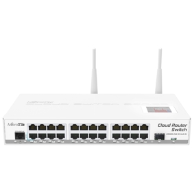 Smart Switch Mikrotik CRS125-24G-1S-2HnD-IN, 24-Port Gigabit, White