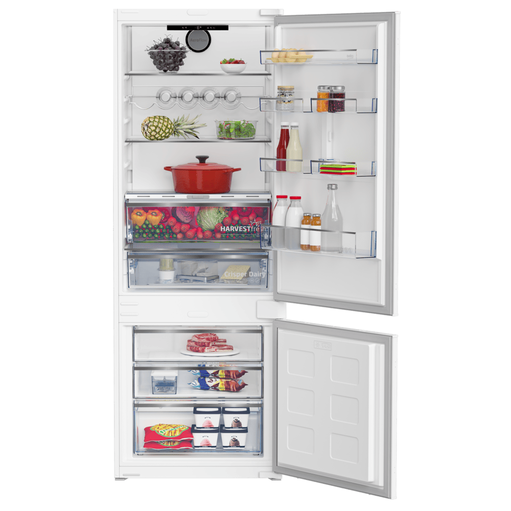 ჩასაშენებელი მაცივარი Beko BCSE400E40SN b300, 370L, E, No Frost, Built-in Refrigerator, White