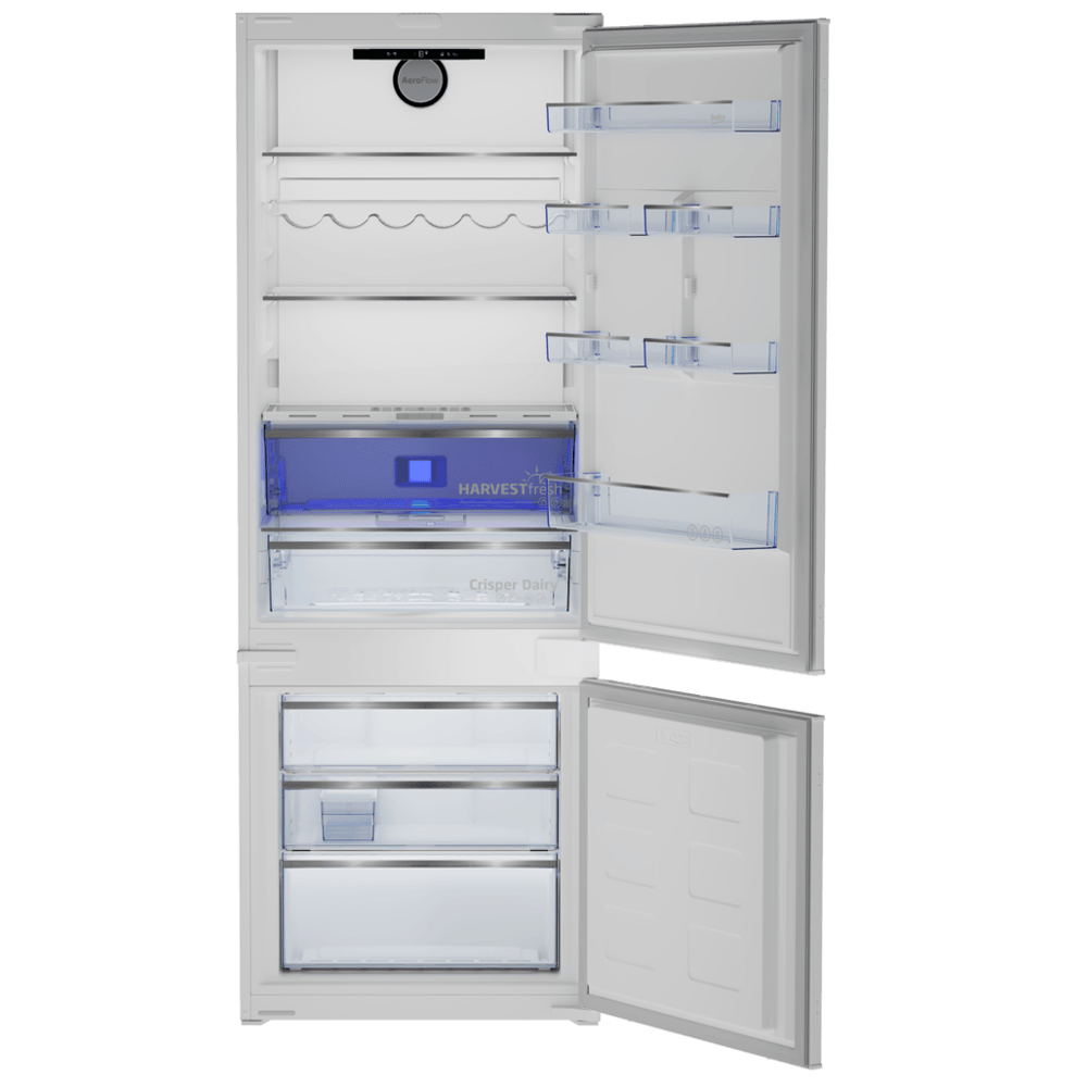ჩასაშენებელი მაცივარი Beko BCSE400E40SN b300, 370L, E, No Frost, Built-in Refrigerator, White
