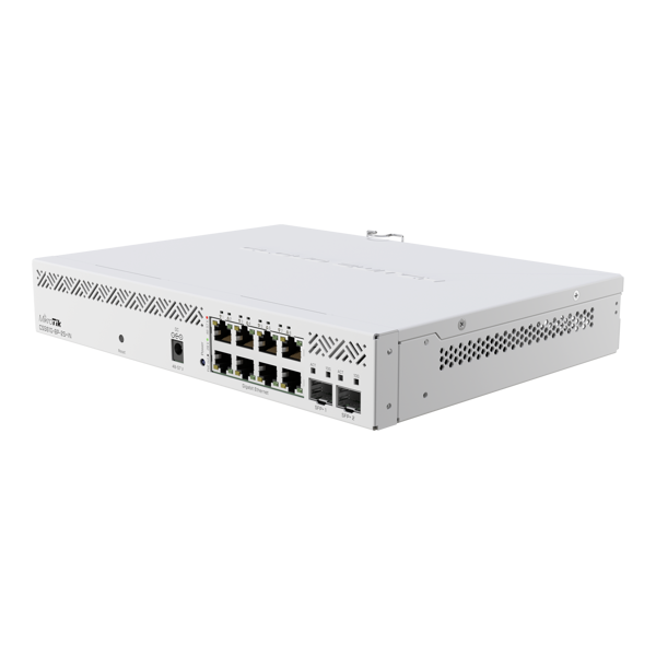 PoE + Switch MikroTik CSS610-8P-2S+IN, 8-Port Gigabit, White