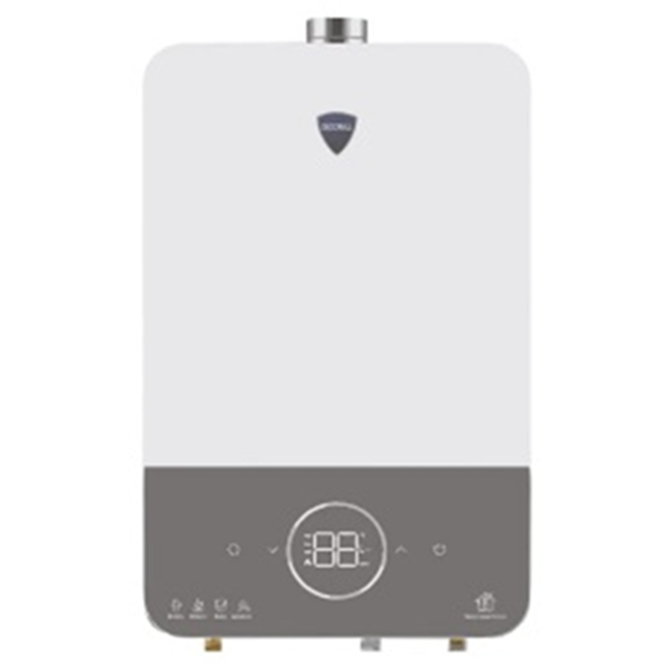გაზის წყლის გამაცხელებელი Decorall DE 1206 V1, 12L, Gas Water Heater, White/Gray