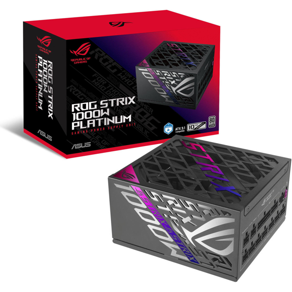 Power Supply Asus 90YE00W1-B0NA00 ROG STRIX, 1000W, 80Plus Platinum, Black