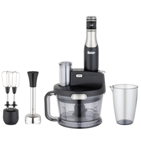 ხელის ბლენდერი Fakir 8682511903463 Speed Quadro, 1000W, 1.5L, Hand Blender, Black/Silver
