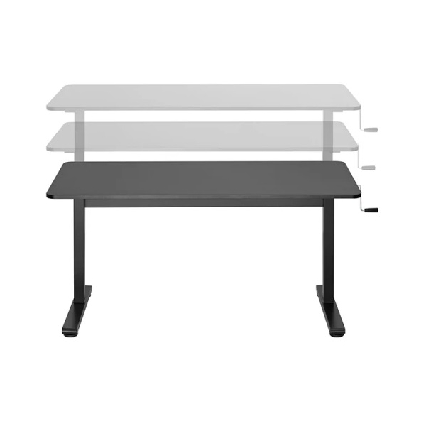 Manual Sit-Stand Desk Vertex VX-MSSD-02B, Black