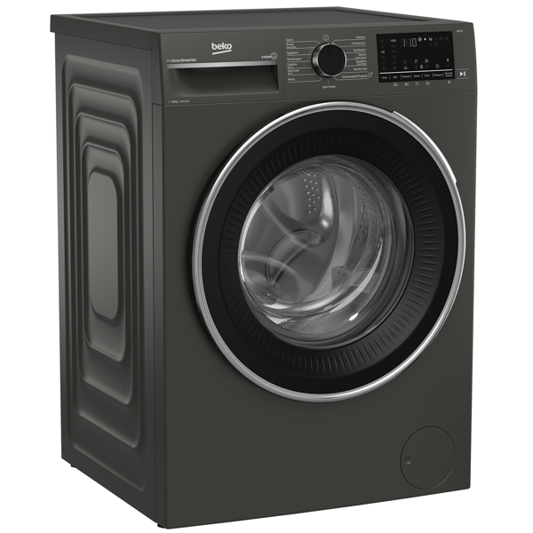 Washing Machine Beko B3WFT51042MG B300, 10Kg, A+++, 1400Rpm, 76Db, Gray