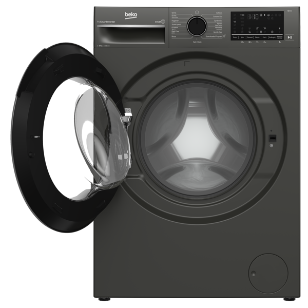 Washing Machine Beko B3WFT51042MG B300, 10Kg, A+++, 1400Rpm, 76Db, Gray
