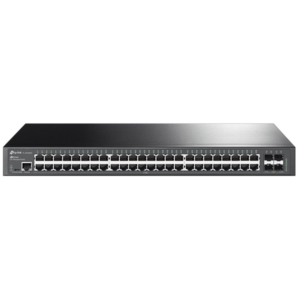 Switch TP-Link TL-SG3452X JetStream, 48-Port Gigabit, Black