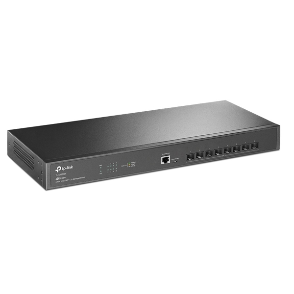 Switch TP-LINK TL-SX3008F JetStream, 8-Port, Black
