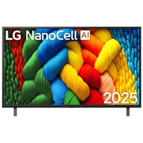 ტელევიზორი LG 43NANO80A6B.AMCN 4K NanoCell, 43", 4K UHD, Smart TV, USB, HDMI, BT, WIFI, Black