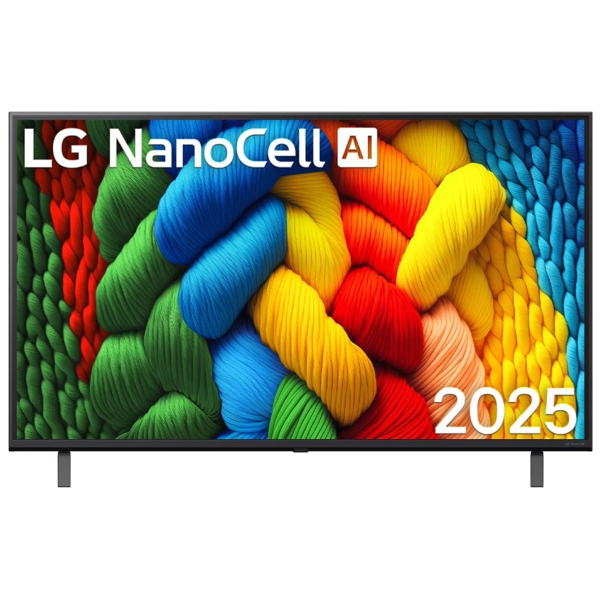 TV LG 43NANO80A6B.AMCN 4K NanoCell, 43", 4K UHD, Smart TV, USB, HDMI, BT, WIFI, Black