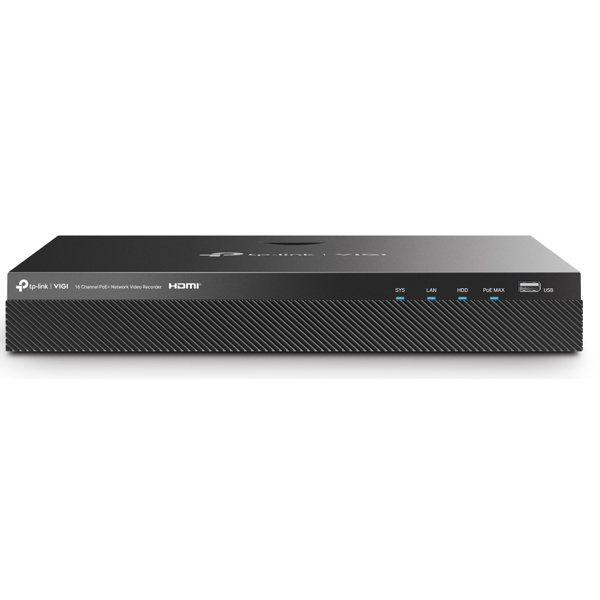 ქსელის ვიდეო ჩამწერი TP-Link VIGI NVR2016H-16MP, 16-Ch, Network Video Recorder, Black