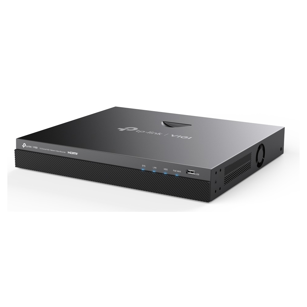 ქსელის ვიდეო ჩამწერი TP-Link VIGI NVR2016H-16MP, 16-Ch, Network Video Recorder, Black