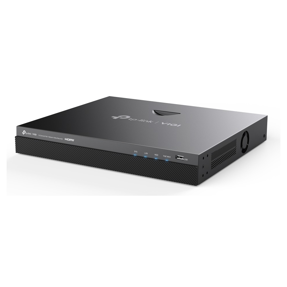 ქსელის ვიდეო ჩამწერი TP-Link VIGI NVR2016H-16MP, 16-Ch, Network Video Recorder, Black