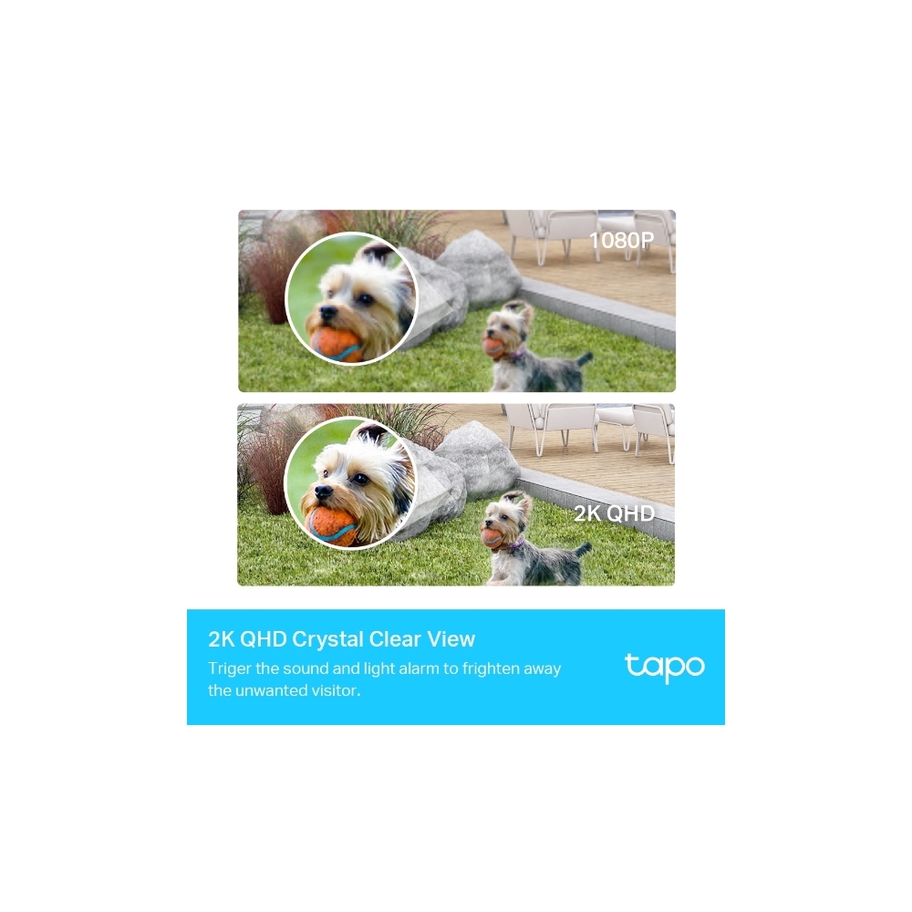 Smart Security Camera System TP-Link Tapo C420S2, 4MP, White