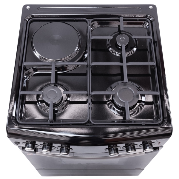 Gas Cooker Oz OM 6031 BL FFD, 3Gas+1Electric, Black