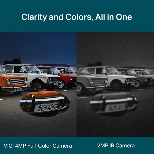 ვიდეო სათვალთვალო კამერა TP-Link VIGI C540V, 4MP, Dual-Lens Varifocal Network Camera, White