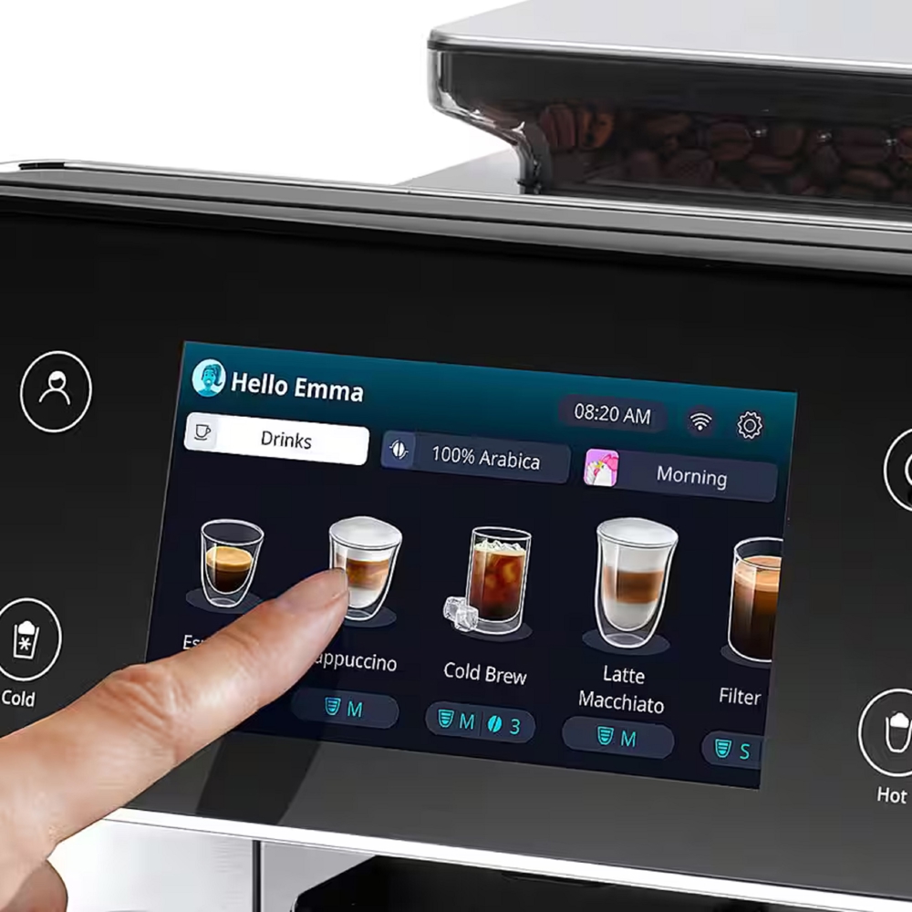 ყავის აპარატი DeLonghi ECAM630.55.SM PrimaDonna Aromatic, 1450W, 2.2L, Coffee Machine, Silver