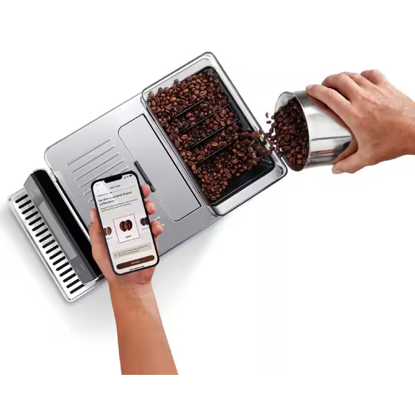 ყავის აპარატი DeLonghi ECAM630.55.SM PrimaDonna Aromatic, 1450W, 2.2L, Coffee Machine, Silver