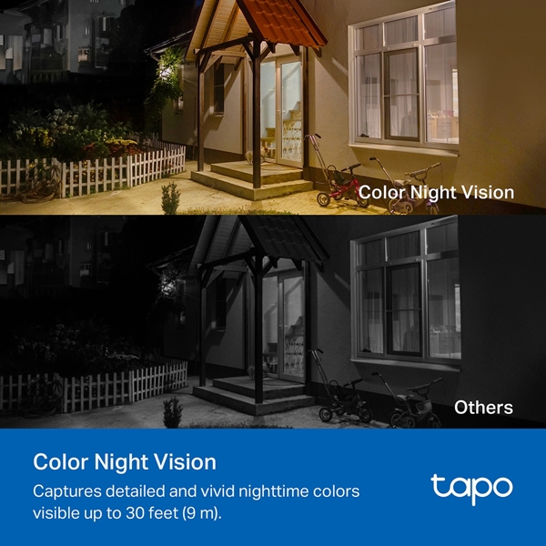 ვიდეო სათვალთვალო კამერა TP-Link Tapo C410 KIT, 3MP, Solar-Powered Security Camera Kit, White