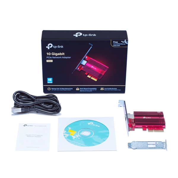 PCIe Network Adapter TP-Link TX401, Red