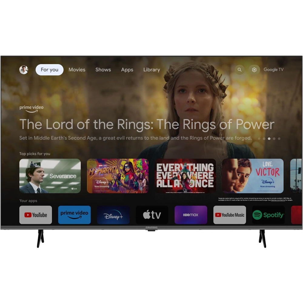 TV Grundig 50 GHU 8000, 50", 4K UHD, USB, HDMI, LAN, BT, WIFI, Black