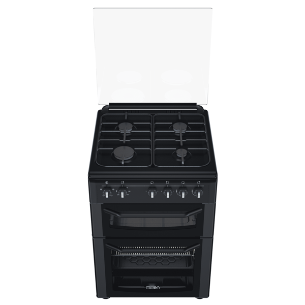 Gas Cooker Millen DS6314GAZB, 4 Gas, Black